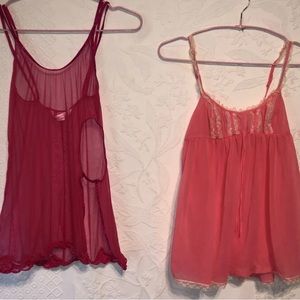 Victoria’s Secret Sheer Cami Slip Set Sz S